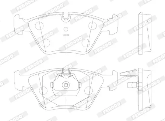 Bremsbelagsatz, Scheibenbremse Vorderachse FERODO FDB1073 Bild Bremsbelagsatz, Scheibenbremse Vorderachse FERODO FDB1073