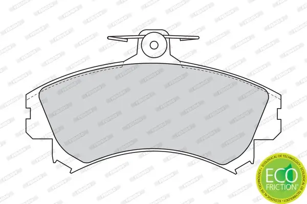 Bremsbelagsatz, Scheibenbremse FERODO FDB1093 Bild Bremsbelagsatz, Scheibenbremse FERODO FDB1093