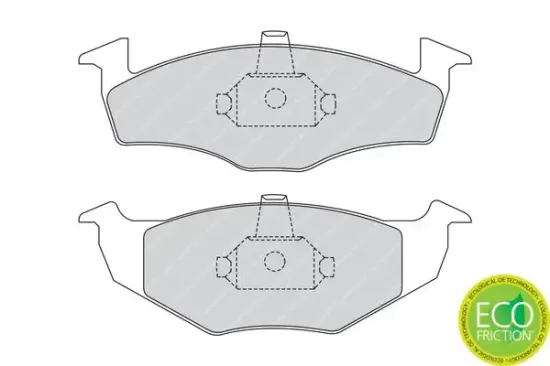 Bremsbelagsatz, Scheibenbremse FERODO FDB1101 Bild Bremsbelagsatz, Scheibenbremse FERODO FDB1101