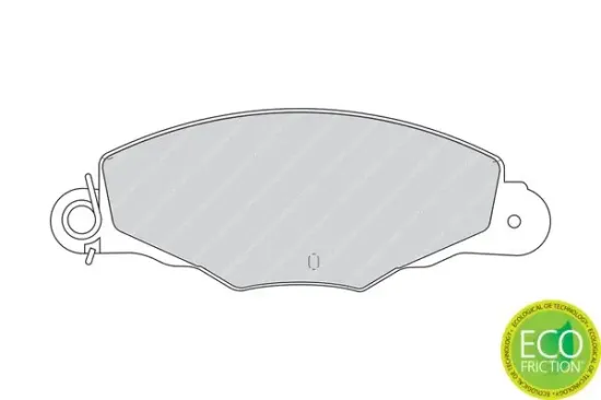 Bremsbelagsatz, Scheibenbremse Vorderachse FERODO FDB1114 Bild Bremsbelagsatz, Scheibenbremse Vorderachse FERODO FDB1114
