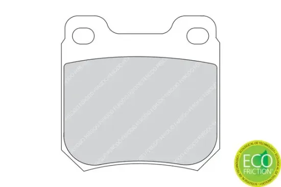 Bremsbelagsatz, Scheibenbremse Hinterachse FERODO FDB1117 Bild Bremsbelagsatz, Scheibenbremse Hinterachse FERODO FDB1117