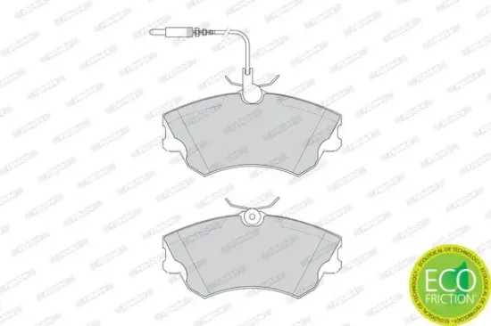 Bremsbelagsatz, Scheibenbremse Vorderachse FERODO FDB1124 Bild Bremsbelagsatz, Scheibenbremse Vorderachse FERODO FDB1124