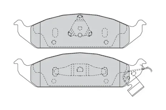 Bremsbelagsatz, Scheibenbremse Vorderachse FERODO FDB1254 Bild Bremsbelagsatz, Scheibenbremse Vorderachse FERODO FDB1254