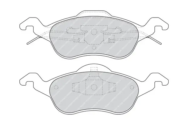 Bremsbelagsatz, Scheibenbremse Vorderachse FERODO FDB1318B