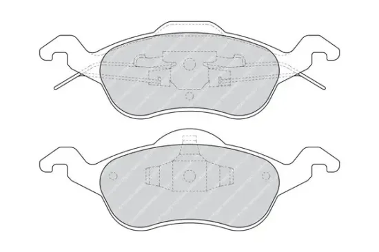 Bremsbelagsatz, Scheibenbremse Vorderachse FERODO FDB1318B Bild Bremsbelagsatz, Scheibenbremse Vorderachse FERODO FDB1318B