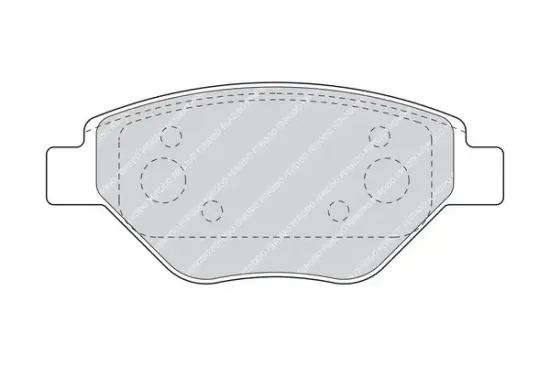 Bremsbelagsatz, Scheibenbremse Vorderachse FERODO FDB1409 Bild Bremsbelagsatz, Scheibenbremse Vorderachse FERODO FDB1409