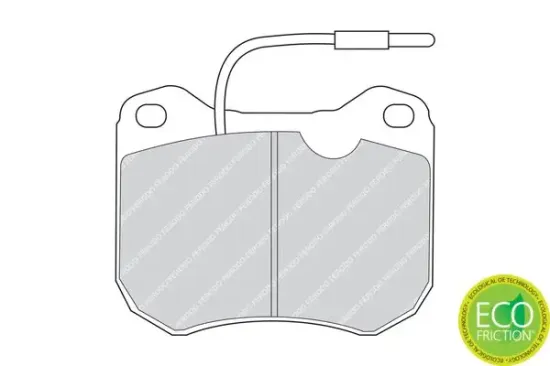 Bremsbelagsatz, Scheibenbremse Vorderachse FERODO FDB142 Bild Bremsbelagsatz, Scheibenbremse Vorderachse FERODO FDB142