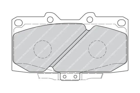 Bremsbelagsatz, Scheibenbremse Vorderachse FERODO FDB1433 Bild Bremsbelagsatz, Scheibenbremse Vorderachse FERODO FDB1433