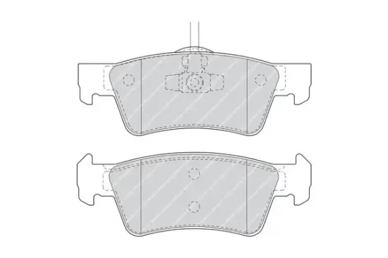 Bremsbelagsatz, Scheibenbremse Hinterachse FERODO FDB1460 Bild Bremsbelagsatz, Scheibenbremse Hinterachse FERODO FDB1460