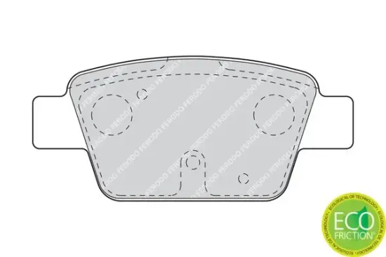 Bremsbelagsatz, Scheibenbremse FERODO FDB1469 Bild Bremsbelagsatz, Scheibenbremse FERODO FDB1469