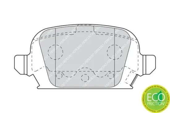 Bremsbelagsatz, Scheibenbremse Hinterachse FERODO FDB1472 Bild Bremsbelagsatz, Scheibenbremse Hinterachse FERODO FDB1472