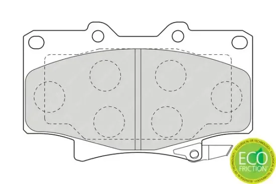 Bremsbelagsatz, Scheibenbremse Vorderachse FERODO FDB1502 Bild Bremsbelagsatz, Scheibenbremse Vorderachse FERODO FDB1502