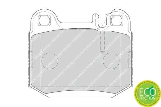 Bremsbelagsatz, Scheibenbremse Hinterachse FERODO FDB1512 Bild Bremsbelagsatz, Scheibenbremse Hinterachse FERODO FDB1512