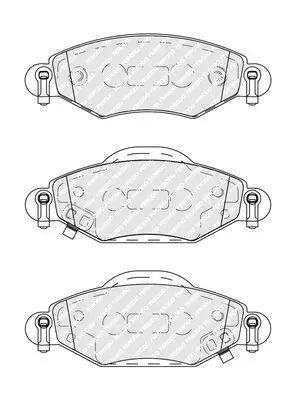 Bremsbelagsatz, Scheibenbremse Vorderachse FERODO FDB1513 Bild Bremsbelagsatz, Scheibenbremse Vorderachse FERODO FDB1513
