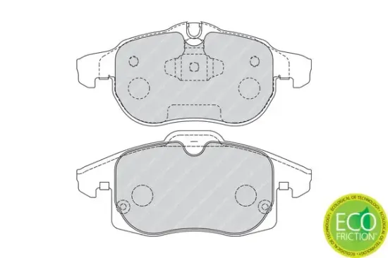 Bremsbelagsatz, Scheibenbremse FERODO FDB1520 Bild Bremsbelagsatz, Scheibenbremse FERODO FDB1520