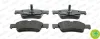 Bremsbelagsatz, Scheibenbremse Hinterachse FERODO FDB1526