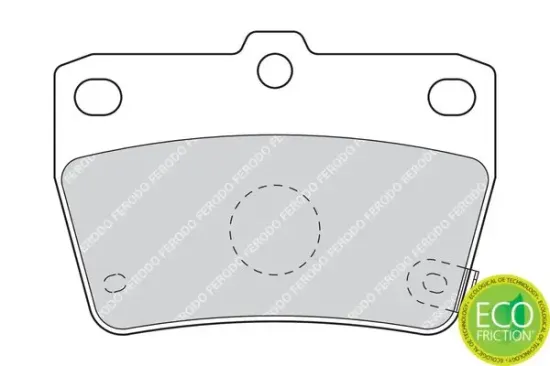 Bremsbelagsatz, Scheibenbremse Hinterachse FERODO FDB1531 Bild Bremsbelagsatz, Scheibenbremse Hinterachse FERODO FDB1531