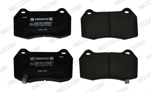 Bremsbelagsatz, Scheibenbremse Vorderachse FERODO FDB1561
