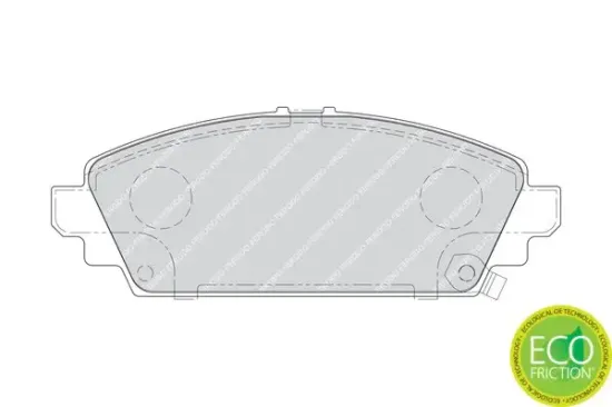 Bremsbelagsatz, Scheibenbremse Vorderachse FERODO FDB1601 Bild Bremsbelagsatz, Scheibenbremse Vorderachse FERODO FDB1601