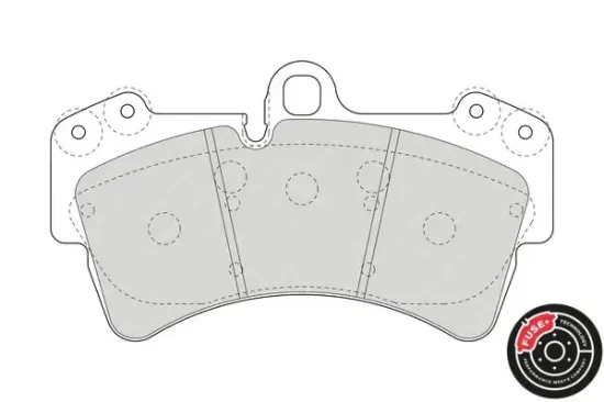 Bremsbelagsatz, Scheibenbremse FERODO FDB1626 Bild Bremsbelagsatz, Scheibenbremse FERODO FDB1626