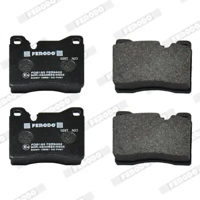 Bremsbelagsatz, Scheibenbremse Vorderachse FERODO FDB163 Bild Bremsbelagsatz, Scheibenbremse Vorderachse FERODO FDB163