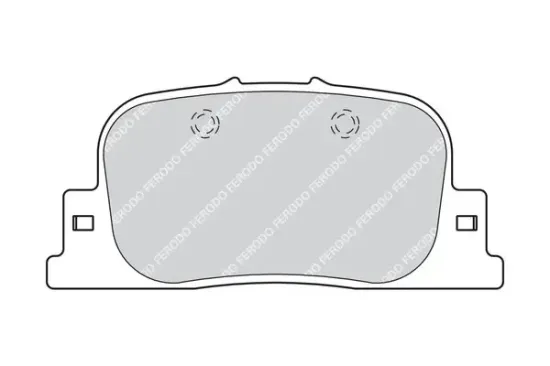 Bremsbelagsatz, Scheibenbremse Hinterachse FERODO FDB1686 Bild Bremsbelagsatz, Scheibenbremse Hinterachse FERODO FDB1686