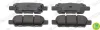 Bremsbelagsatz, Scheibenbremse Hinterachse FERODO FDB1693