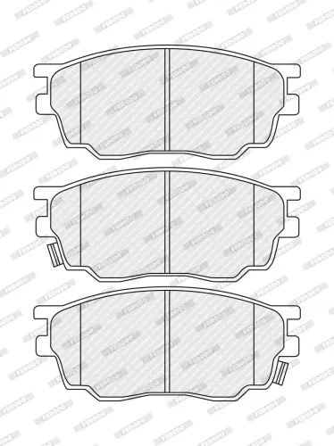 Bremsbelagsatz, Scheibenbremse Vorderachse FERODO FDB1707 Bild Bremsbelagsatz, Scheibenbremse Vorderachse FERODO FDB1707