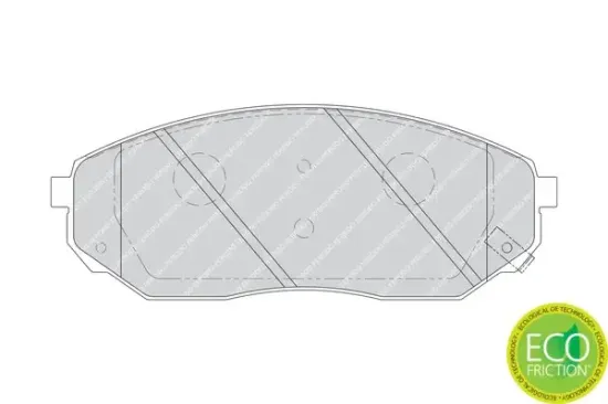 Bremsbelagsatz, Scheibenbremse Vorderachse FERODO FDB1735 Bild Bremsbelagsatz, Scheibenbremse Vorderachse FERODO FDB1735