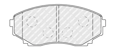 Bremsbelagsatz, Scheibenbremse Vorderachse FERODO FDB1757 Bild Bremsbelagsatz, Scheibenbremse Vorderachse FERODO FDB1757