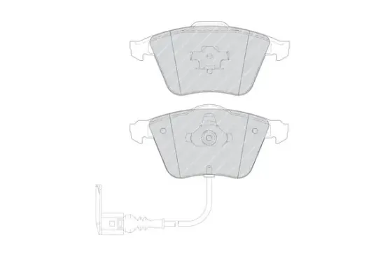 Bremsbelagsatz, Scheibenbremse Vorderachse FERODO FDB1765 Bild Bremsbelagsatz, Scheibenbremse Vorderachse FERODO FDB1765