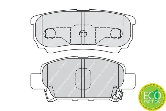 Bremsbelagsatz, Scheibenbremse Hinterachse FERODO FDB1839 Bild Bremsbelagsatz, Scheibenbremse Hinterachse FERODO FDB1839