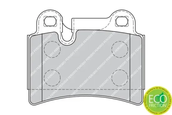 Bremsbelagsatz, Scheibenbremse Hinterachse FERODO FDB1878 Bild Bremsbelagsatz, Scheibenbremse Hinterachse FERODO FDB1878