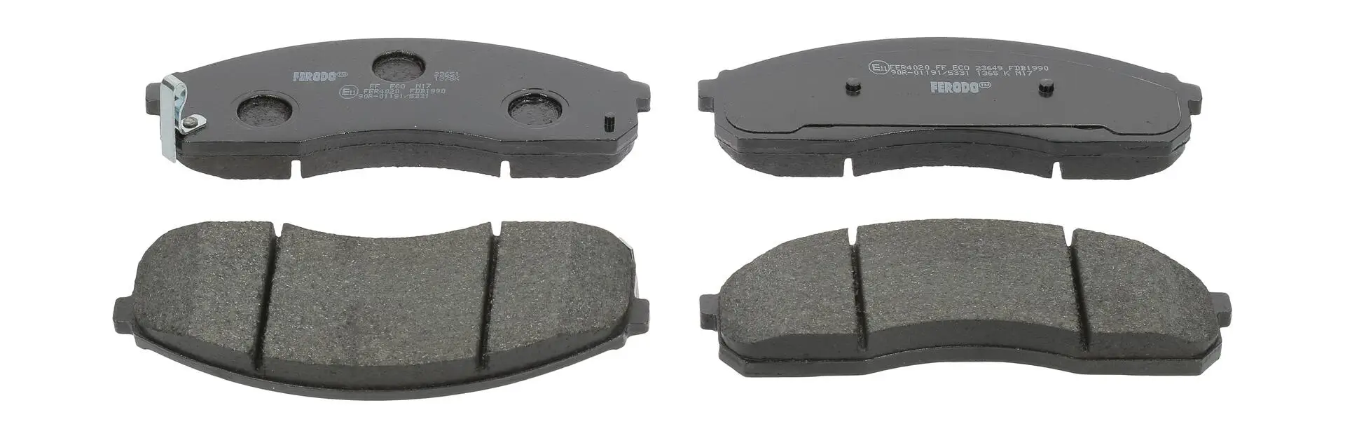 Bremsbelagsatz, Scheibenbremse Vorderachse FERODO FDB1990