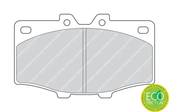 Bremsbelagsatz, Scheibenbremse Vorderachse FERODO FDB288 Bild Bremsbelagsatz, Scheibenbremse Vorderachse FERODO FDB288