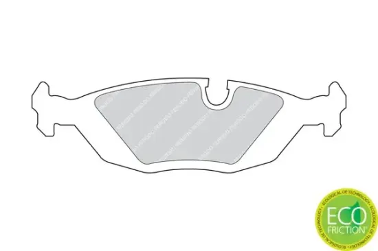 Bremsbelagsatz, Scheibenbremse Hinterachse FERODO FDB296 Bild Bremsbelagsatz, Scheibenbremse Hinterachse FERODO FDB296