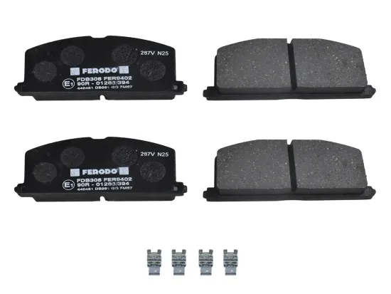Bremsbelagsatz, Scheibenbremse Vorderachse FERODO FDB308 Bild Bremsbelagsatz, Scheibenbremse Vorderachse FERODO FDB308