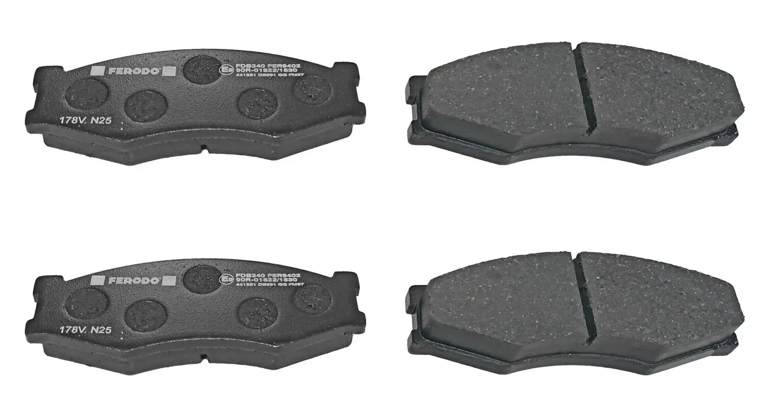 Bremsbelagsatz, Scheibenbremse Vorderachse FERODO FDB340