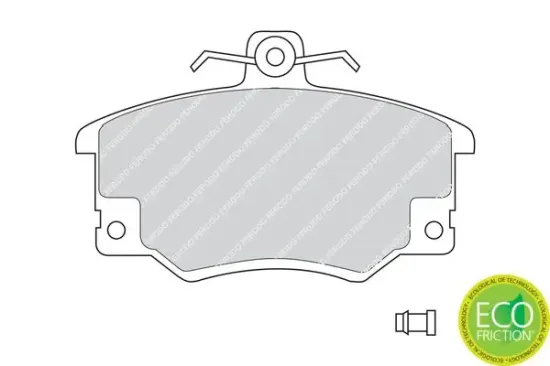 Bremsbelagsatz, Scheibenbremse Vorderachse FERODO FDB370 Bild Bremsbelagsatz, Scheibenbremse Vorderachse FERODO FDB370