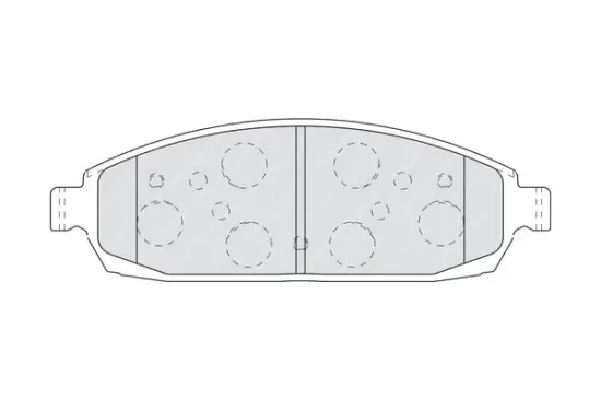 Bremsbelagsatz, Scheibenbremse Vorderachse FERODO FDB4002 Bild Bremsbelagsatz, Scheibenbremse Vorderachse FERODO FDB4002