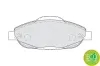 Bremsbelagsatz, Scheibenbremse Vorderachse FERODO FDB4003 Bild Bremsbelagsatz, Scheibenbremse Vorderachse FERODO FDB4003