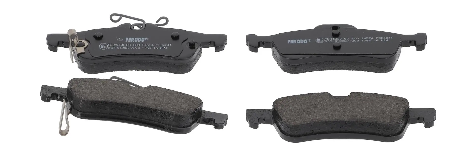 Bremsbelagsatz, Scheibenbremse Hinterachse FERODO FDB4041