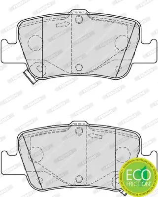 Bremsbelagsatz, Scheibenbremse FERODO FDB4048 Bild Bremsbelagsatz, Scheibenbremse FERODO FDB4048