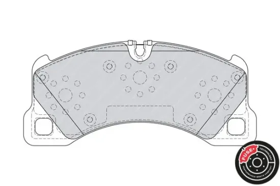 Bremsbelagsatz, Scheibenbremse Vorderachse FERODO FDB4064 Bild Bremsbelagsatz, Scheibenbremse Vorderachse FERODO FDB4064