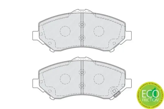 Bremsbelagsatz, Scheibenbremse Vorderachse FERODO FDB4074 Bild Bremsbelagsatz, Scheibenbremse Vorderachse FERODO FDB4074