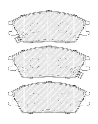Bremsbelagsatz, Scheibenbremse Vorderachse FERODO FDB4076 Bild Bremsbelagsatz, Scheibenbremse Vorderachse FERODO FDB4076