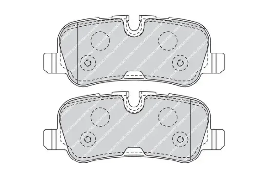 Bremsbelagsatz, Scheibenbremse Hinterachse FERODO FDB4105 Bild Bremsbelagsatz, Scheibenbremse Hinterachse FERODO FDB4105