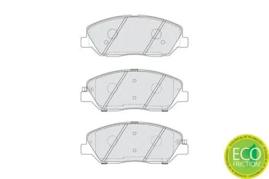 Bremsbelagsatz, Scheibenbremse Vorderachse FERODO FDB4111 Bild Bremsbelagsatz, Scheibenbremse Vorderachse FERODO FDB4111