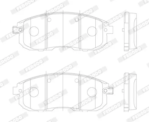 Bremsbelagsatz, Scheibenbremse FERODO FDB4148 Bild Bremsbelagsatz, Scheibenbremse FERODO FDB4148