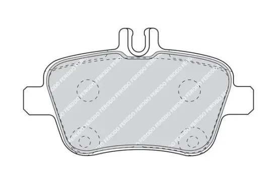 Bremsbelagsatz, Scheibenbremse Hinterachse FERODO FDB4163 Bild Bremsbelagsatz, Scheibenbremse Hinterachse FERODO FDB4163